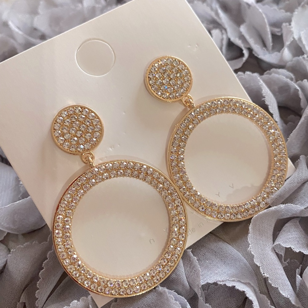 Gold Tear Drop Earrings